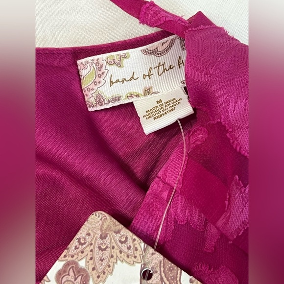 Band Of The Free NWT KISS ME FUCHSIA PEPLUM MINI DRESS Medium - Picture 11 of 13